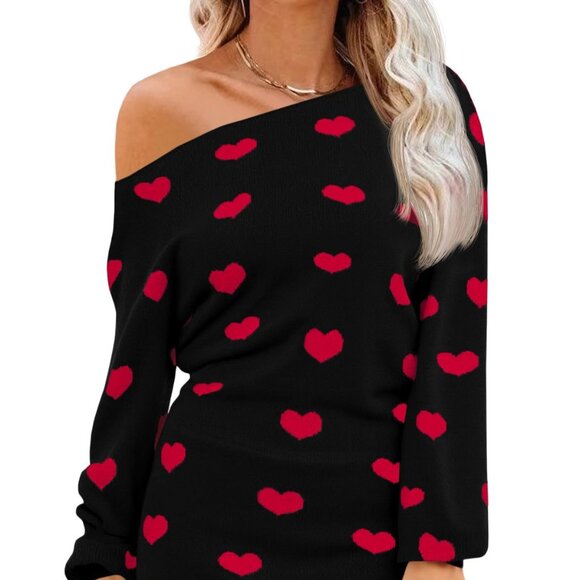 Wenrine Dresses & Skirts - Women's Off The Shoulder Sweater Dress 2026